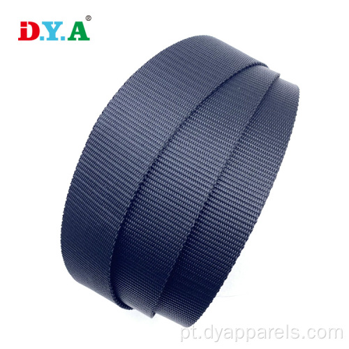 Nylon de correia para colarinho de cachorro 40mm Black Webbing